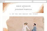 "Watercolor dune" - Wedding Website in Desert by Yuliya Evseeva - Desktop Design