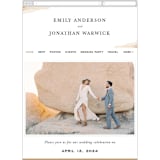 "Watercolor dune" - Wedding Website in Desert by Yuliya Evseeva - Mobile Layout