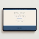 "Arched Monogram" - Wedding Website in Ecru by Erica Krystek - Desktop Design