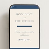 "Arched Monogram" - Wedding Website in Ecru by Erica Krystek - Mobile Layout