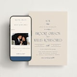 "Arched Monogram" - Wedding Website in Ecru by Erica Krystek - Match Your Stationery