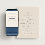 "Arched Monogram" - Wedding Website in Ecru by Erica Krystek - Match Your Stationery