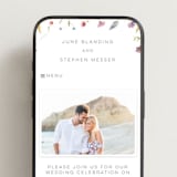 "Untied" - Wedding Website in Sherbert by Erin Hodges - Mobile Layout