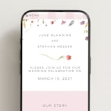 "Untied" - Wedding Website in Sherbert by Erin Hodges - Mobile Layout