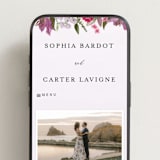 "Gather" - Wedding Website in Lilac by Susan Moyal - Mobile Layout