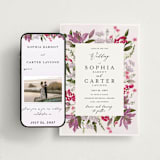 "Gather" - Wedding Website in Lilac by Susan Moyal - Match Your Stationery