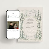 "Paradise" - Wedding Website in Forest by Petra Kern - Match Your Stationery