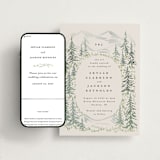 "Paradise" - Wedding Website in Forest by Petra Kern - Match Your Stationery