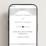 "Panoramic" - Wedding Website in Cloud by Heather Schertzer - Mobile Layout