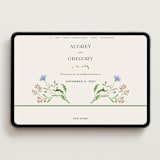 "Wild meadow" - Wedding Website in Elder Flower by Sarah Knight - Desktop Design