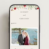"Wild meadow" - Wedding Website in Elder Flower by Sarah Knight - Mobile Layout
