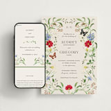 "Wild meadow" - Wedding Website in Elder Flower by Sarah Knight - Match Your Stationery