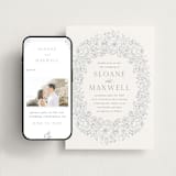 "Wild Roses" - Wedding Website in Powder Blue by Kristen Smith - Match Your Stationery