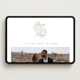"Camille" - Wedding Website in Stone by Jackie Crawford - Desktop Design