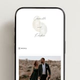 "Camille" - Wedding Website in Stone by Jackie Crawford - Mobile Layout