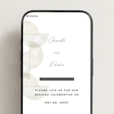 "Camille" - Wedding Website in Stone by Jackie Crawford - Mobile Layout