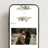 "Pressed Garden" - Wedding Website in Fall by Grace Kreinbrink - Mobile Layout