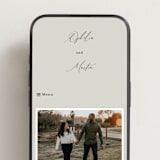 "Ophelia" - Wedding Website in Spring by Kelly Schmidt - Mobile Layout