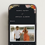 "Dahlia Season" - Wedding Website in Navy by Olivia Kanaley Inman - Mobile Layout