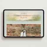 "Bluestem Fields" - Wedding Website in Meadow by Holly Whitcomb - Desktop Design