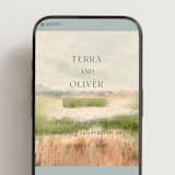 "Bluestem Fields" - Wedding Website in Meadow by Holly Whitcomb - Mobile Layout