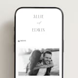 "Everly" - Wedding Website in Pearl by Christie Garcia - Mobile Layout