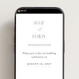 "Everly" - Wedding Website in Pearl by Christie Garcia - Mobile Layout