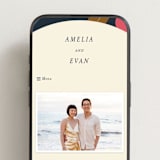 "Tropical Sonata" - Wedding Website in Hawaii by Ani Somi - Mobile Layout