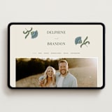 "Century" - Wedding Website in Robins Egg by Jen Owens - Desktop Design