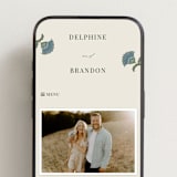 "Century" - Wedding Website in Robins Egg by Jen Owens - Mobile Layout