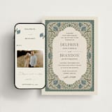 "Century" - Wedding Website in Robins Egg by Jen Owens - Match Your Stationery