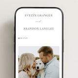 "Vineyard" - Wedding Website in Champagne by Sarah Brown - Mobile Layout