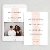 "Single Swath" - Wedding Website in Blush by Angela Marzuki - Match Your Stationery
