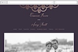 "Captivating" - Wedding Website in Plum by Design Lotus - Desktop Design
