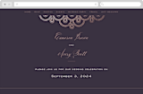 "Captivating" - Wedding Website in Plum by Design Lotus - Desktop Design