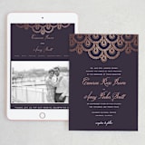 "Captivating" - Wedding Website in Plum by Design Lotus - Match Your Stationery