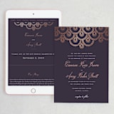 "Captivating" - Wedding Website in Plum by Design Lotus - Match Your Stationery