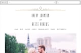 "Framed Deco Elegance" - Wedding Website in Classic White by Kelly Schmidt - Desktop Design