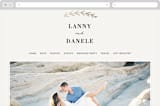 "Elegant Announcement" - Wedding Website in Vanilla by Kelly Schmidt - Desktop Design