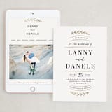 "Elegant Announcement" - Wedding Website in Vanilla by Kelly Schmidt - Match Your Stationery