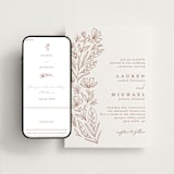 "Pressed Botanicals" - Wedding Website in Dusty Rose by Heather Cairl - Match Your Stationery
