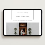 "Heritage" - Wedding Website in Soft Black by Stacey Meacham - Desktop Design
