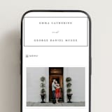 "Heritage" - Wedding Website in Soft Black by Stacey Meacham - Mobile Layout