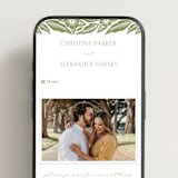 "Printed Floral" - Wedding Website in Pistachio by Katharine Watson - Mobile Layout