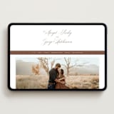 "Lombardy" - Wedding Website in Burnt Sienna by Megan Davis - Desktop Design