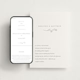 "Essence" - Wedding Website in Ash by Jennifer Postorino - Match Your Stationery
