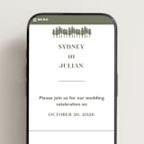 "Sequoia" - Wedding Website in Moss by Robert and Stella - Mobile Layout