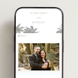 "Warm Winds" - Wedding Website in Ash by Janean Hinger - Mobile Layout