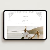"Splendor" - Wedding Website in Ash by Devika Keskar - Desktop Design