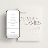 "Bold Names" - Wedding Website in Soft Balck by Vera Lim - Match Your Stationery